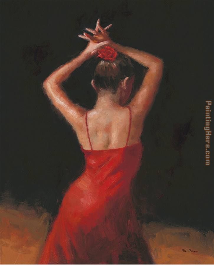 del Flamenco painting - Flamenco Dancer del Flamenco art painting
